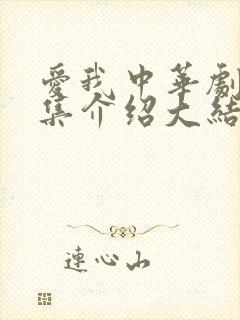 爱我中华剧情分集介绍大结局