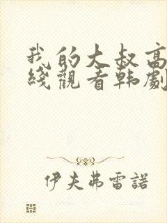 我的大叔高清在线观看韩剧