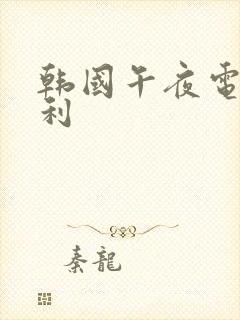 韩国午夜电影福利