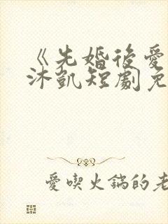 《先婚后爱》王沐凯短剧免费观看