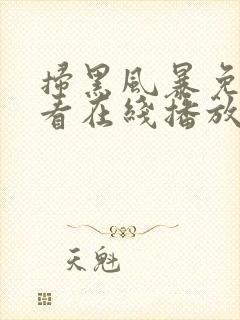 扫黑风暴免费观看在线播放