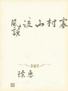 风流山村寡妇小说封面