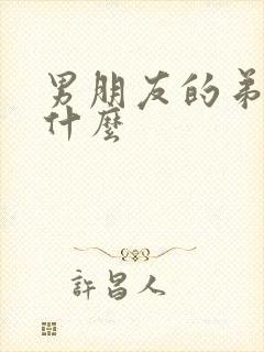 男朋友的弟弟叫什么封面