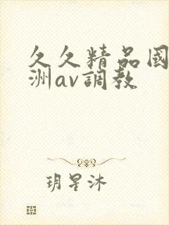 久久精品国产亚洲av调教