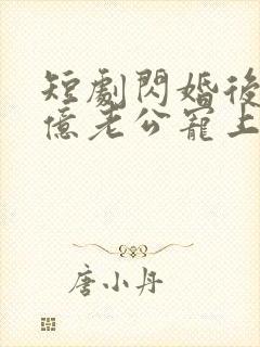 短剧闪婚后被千亿老公宠上天封面