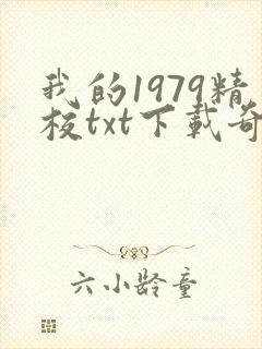 我的1979精校txt下载奇书网