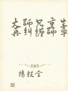 大师兄重生后不再纠缠师尊攻