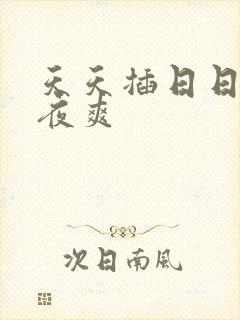 天天插日日操夜夜爽