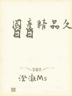 国产精品久久久日日