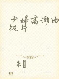 少妇高潮内射一级片