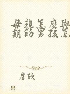 母亲怎么与青春期的男孩怎么沟通封面