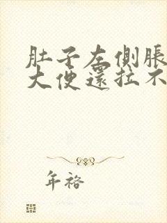 肚子左侧胀痛想大便还拉不出来