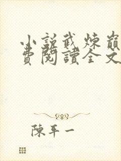 小说武炼巅峰免费阅读全文无窗口