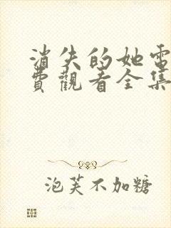 消失的她电影免费观看全集封面