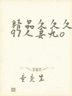 精品久久久久久97人妻九o封面