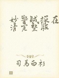 妙警贼探在线高清完整版