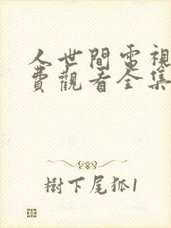 人世间电视剧免费观看全集完整版下载封面