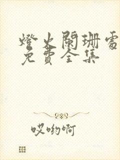 灯火阑珊处短剧免费全集封面