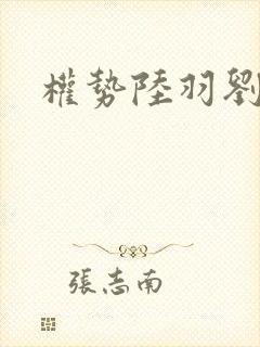 权势陆羽刘云峰封面