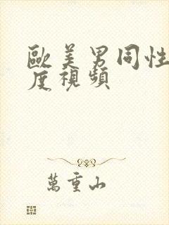 欧美男同性大尺度视频