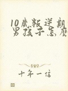 10岁叛逆期的男孩子怎么去引导封面