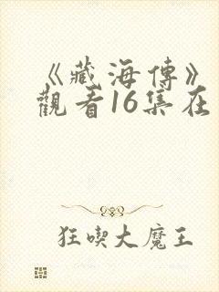 《藏海传》免费观看16集在线观看