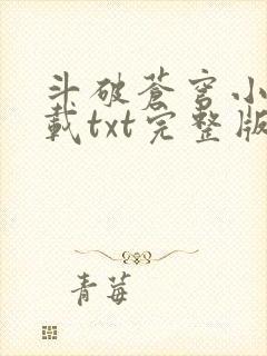 斗破苍穹小说下载txt完整版免费