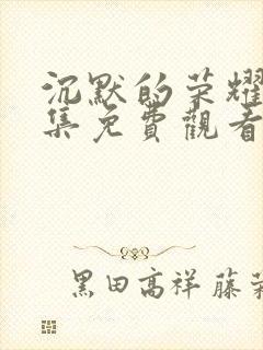 沉默的荣耀40集免费观看全集下载封面