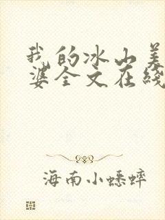 我的冰山美女老婆全文在线阅读