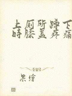 上厕所蹲下起来时膝盖疼痛