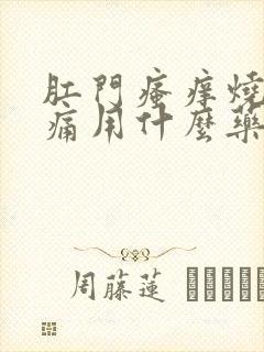 肛门瘙痒烧热疼痛用什么药好