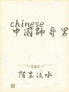 chinese中国帅哥男男gaygay网站