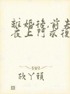 离婚后,前夫连夜上门求复婚txt免费下载