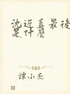 沈近真最后结局是什么