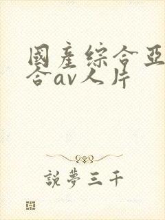 国产综合亚洲综合av人片