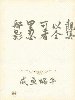 哪里可以观看火影忍者全集封面