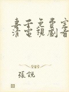 妻子免费完整高清电视剧看5封面