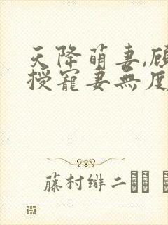 天降萌妻,顾教授宠妻无度