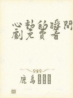 心动的瞬间电视剧免费看