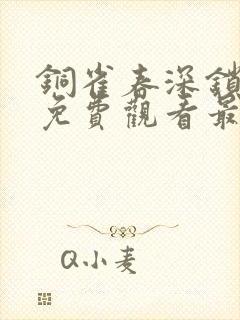 铜雀春深锁二美免费观看最新章节