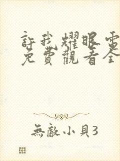 许我耀眼电视剧免费观看全集完整版高清