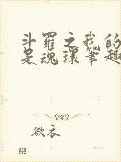 斗罗之我的武魂是魂环笔趣阁