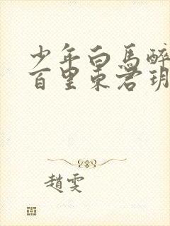 少年白马醉春风百里东君玥瑶封面