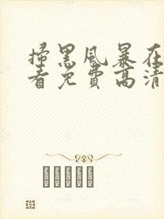 扫黑风暴在线观看免费高清完整版