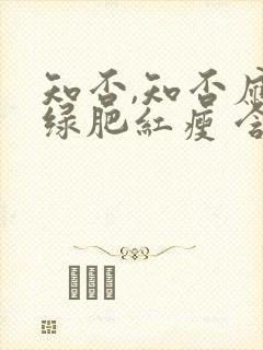 知否,知否应是绿肥红瘦 含义