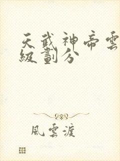 天武神帝云尘等级划分