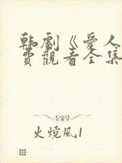 韩剧《爱人》免费观看全集高清