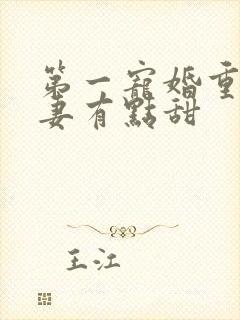 第一宠婚重生娇妻有点甜