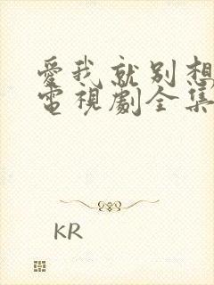 爱我就别想太多电视剧全集免费观看高清封面