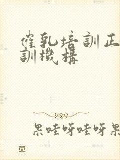 催乳培训正规培训机构封面